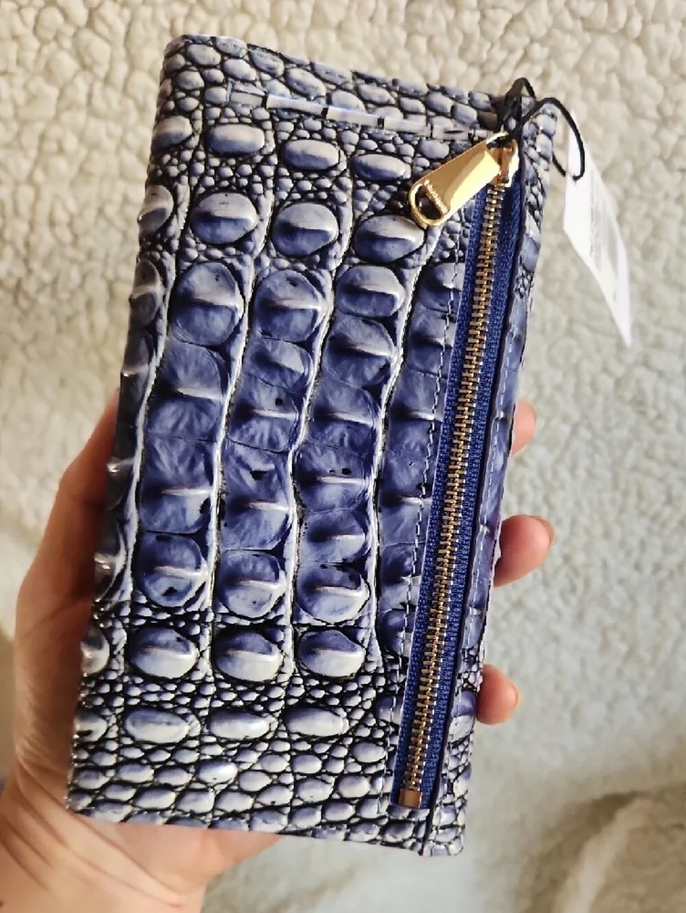 Brahmin Cordelia BELLBOTTOM Blue Wallet